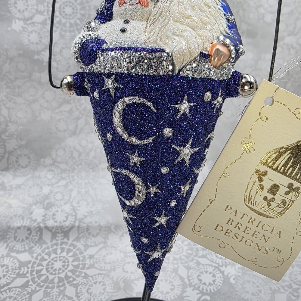 Patricia Breen "Victorian Candy Cone Night Sky" Christmas Ornament 2580 VTG 2005 - Picture 4 of 11